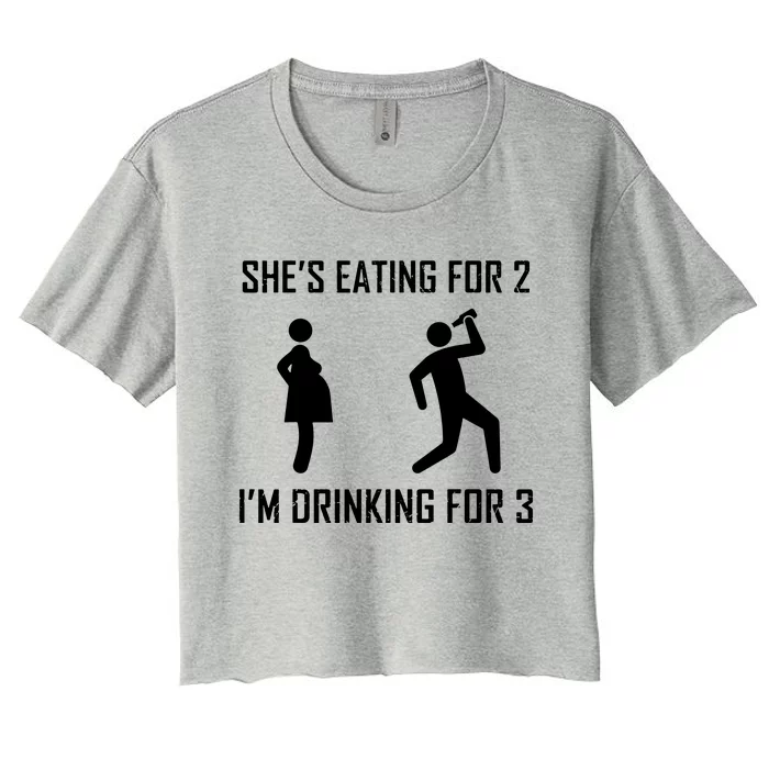 Shes Eating Design Women's Crop Top Tee