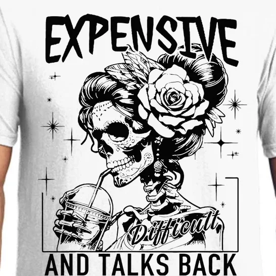 Skeleton Expensive Difficult And Talks Back MotherS Pajama Set