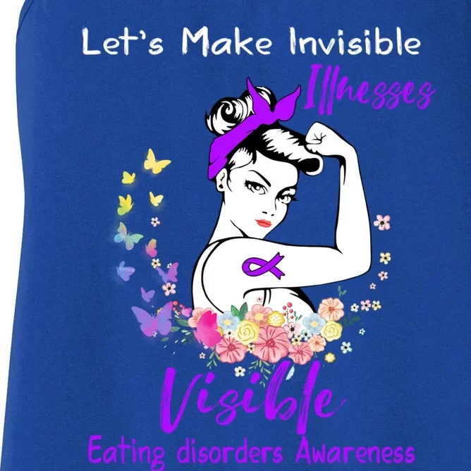 Support Eating Disorders Awareness Gift Women's Racerback Tank