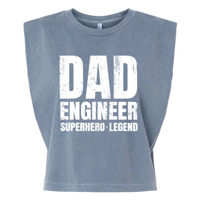 Superhero Engineer Dad Funny Gift Great Gift Garment-Dyed Women's Muscle Tee