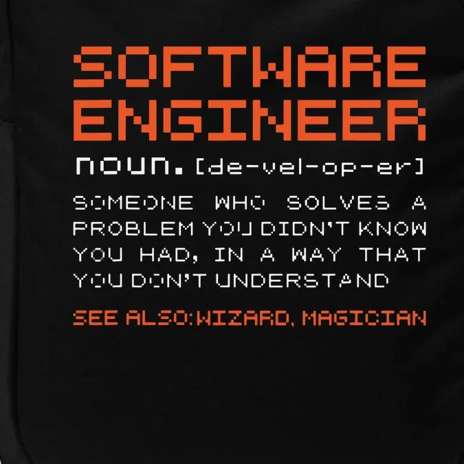 Software Engineer Developer Definition Programming Impact Tech Backpack