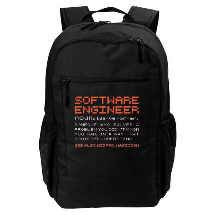 Software Engineer Developer Definition Programming Daily Commute Backpack