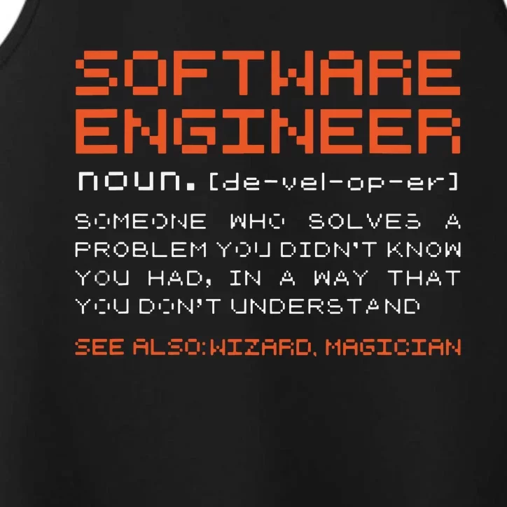 Software Engineer Developer Definition Programming Performance Tank