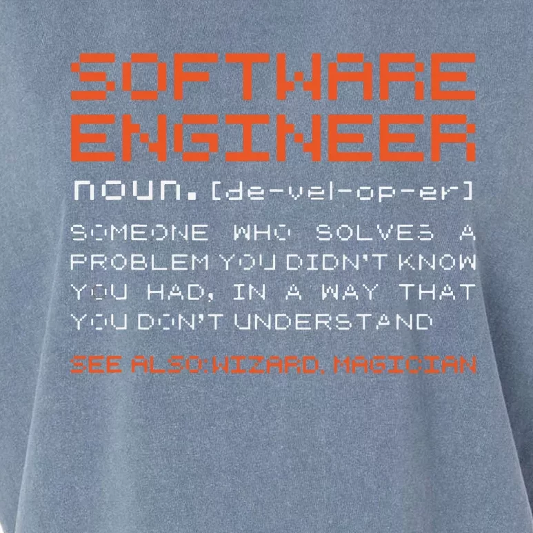 Software Engineer Developer Definition Programming Garment-Dyed Women's Muscle Tee