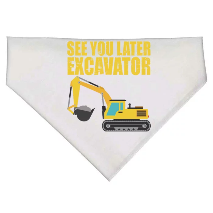 See You Later Excavator USA-Made Doggie Bandana