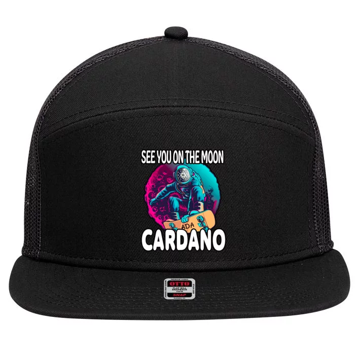 See You On the Moon Cardano 7 Panel Mesh Trucker Snapback Hat