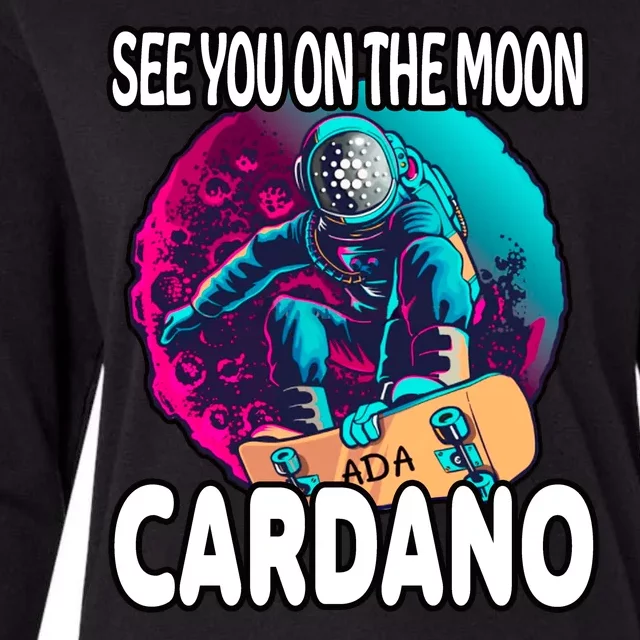 See You On the Moon Cardano Womens Cotton Relaxed Long Sleeve T-Shirt