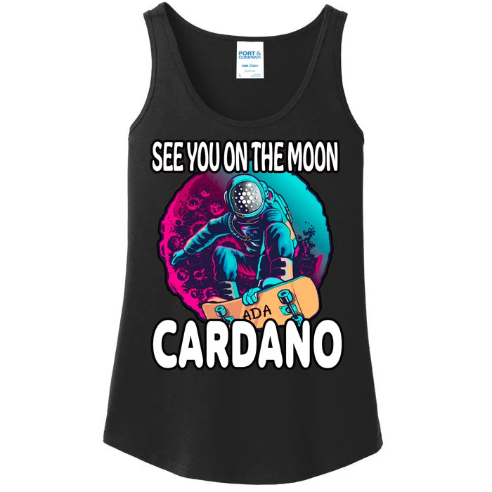 See You On the Moon Cardano Ladies Essential Tank