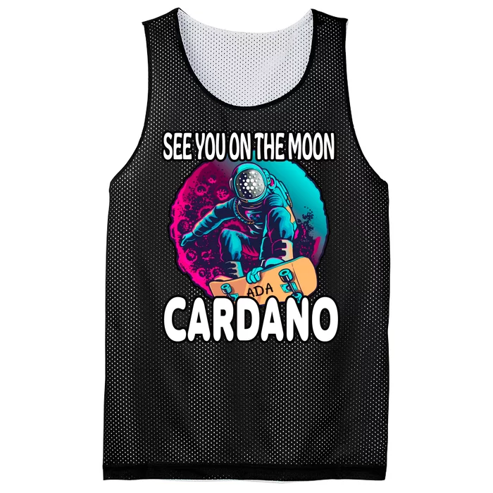 See You On the Moon Cardano Mesh Reversible Basketball Jersey Tank