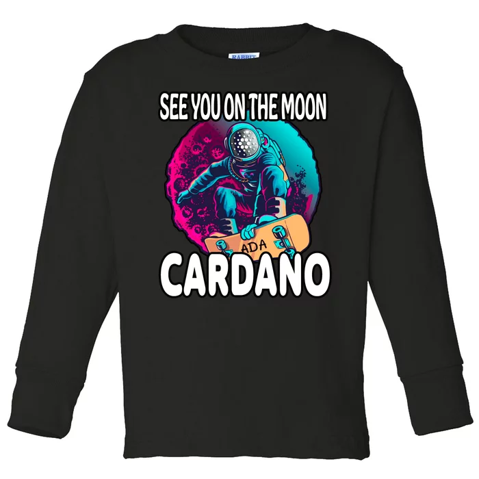 See You On the Moon Cardano Toddler Long Sleeve Shirt