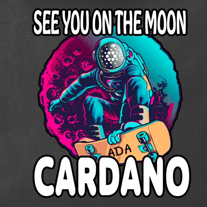 See You On the Moon Cardano Zip Tote Bag