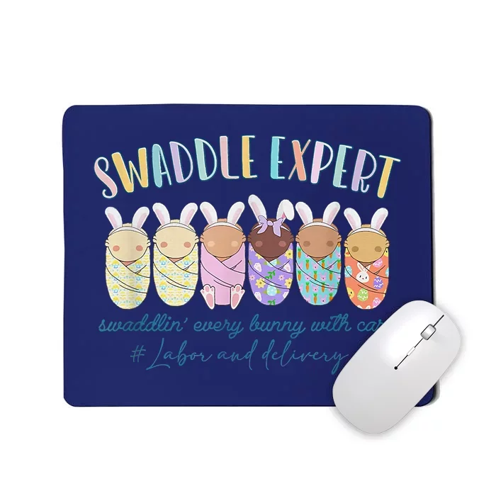 Swaddle Expert Easter Bunny Labor And Delivery Nurse Nicu Mousepad