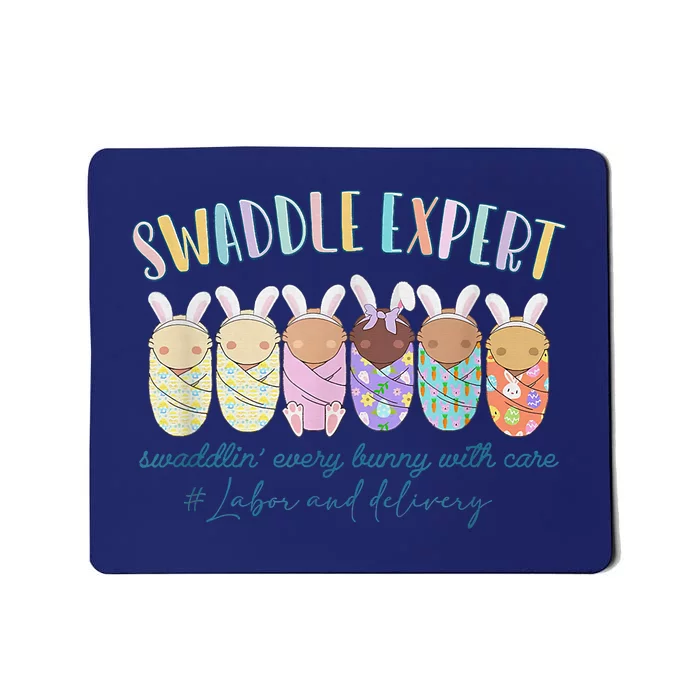 Swaddle Expert Easter Bunny Labor And Delivery Nurse Nicu Mousepad