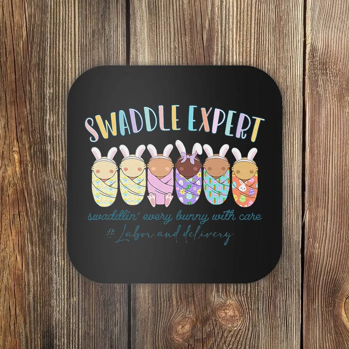 Swaddle Expert Easter Bunny Labor And Delivery Nurse Nicu Coaster