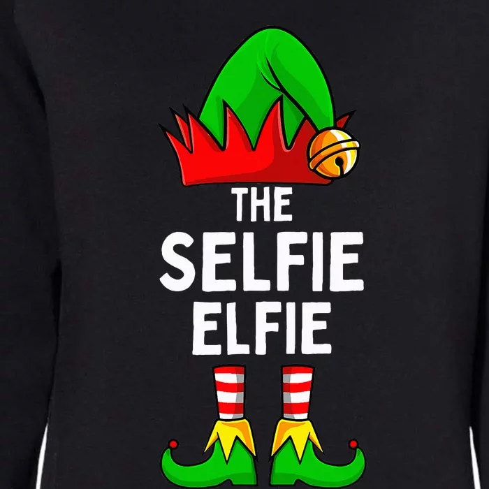 Selfie Elfie Elf Matching Family Christmas Womens California Wash Sweatshirt