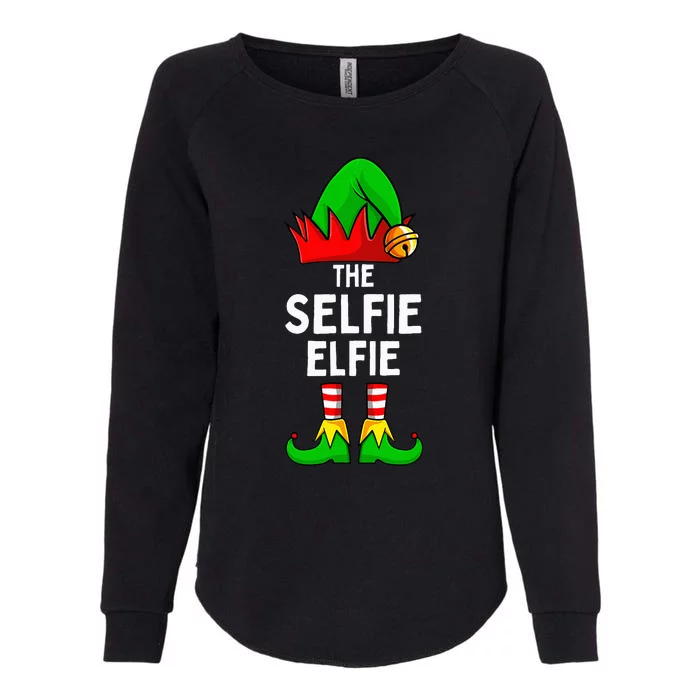 Selfie Elfie Elf Matching Family Christmas Womens California Wash Sweatshirt