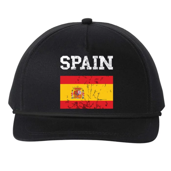 Spain Espana Espanol Spanish Flag Spain Trip Tourist Snapback Five-Panel Rope Hat