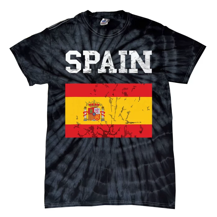 Spain Espana Espanol Spanish Flag Spain Trip Tourist Tie-Dye T-Shirt