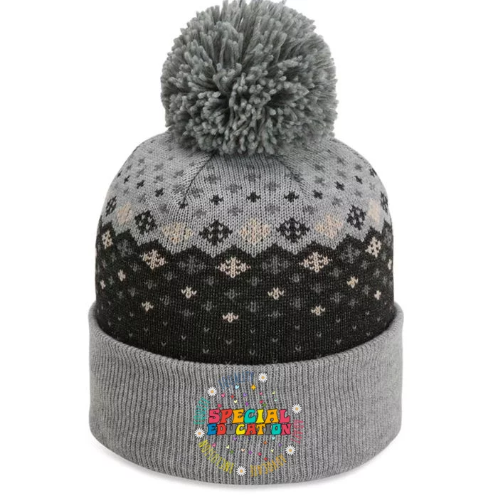 Special Education Equality Cute The Baniff Cuffed Pom Beanie