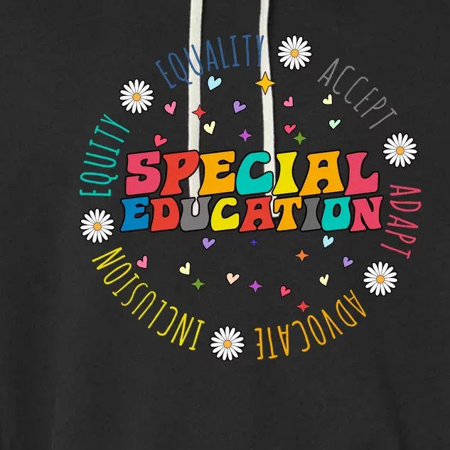 Special Education Equality Cute Garment-Dyed Fleece Hoodie