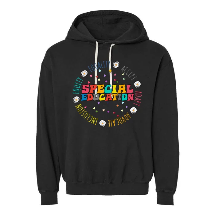 Special Education Equality Cute Garment-Dyed Fleece Hoodie