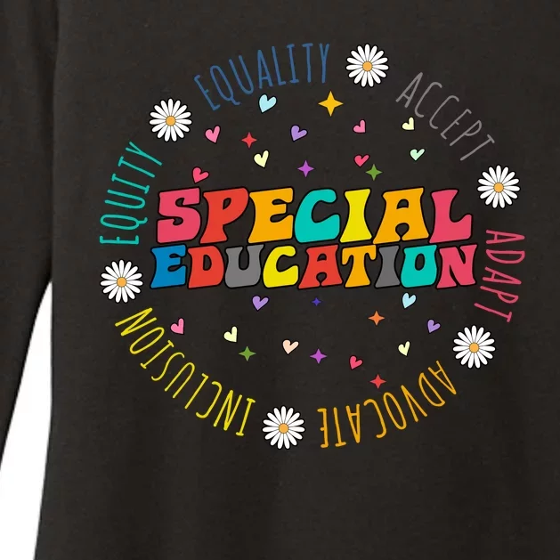 Special Education Equality Cute Womens CVC Long Sleeve Shirt