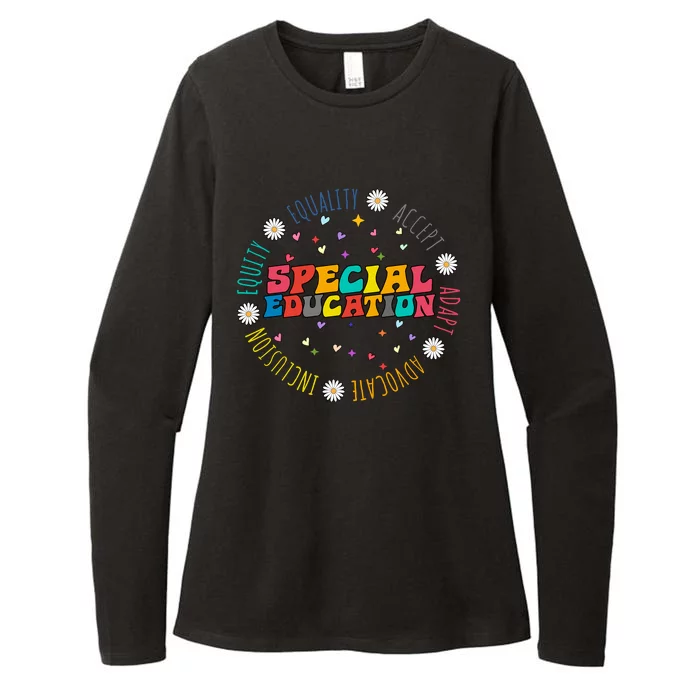 Special Education Equality Cute Womens CVC Long Sleeve Shirt