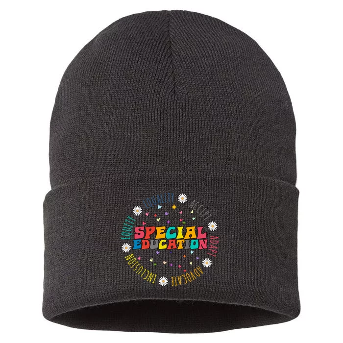 Special Education Equality Cute Sustainable Knit Beanie