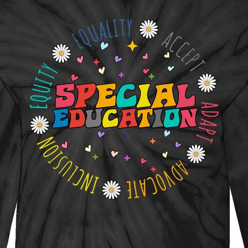 Special Education Equality Cute Tie-Dye Long Sleeve Shirt