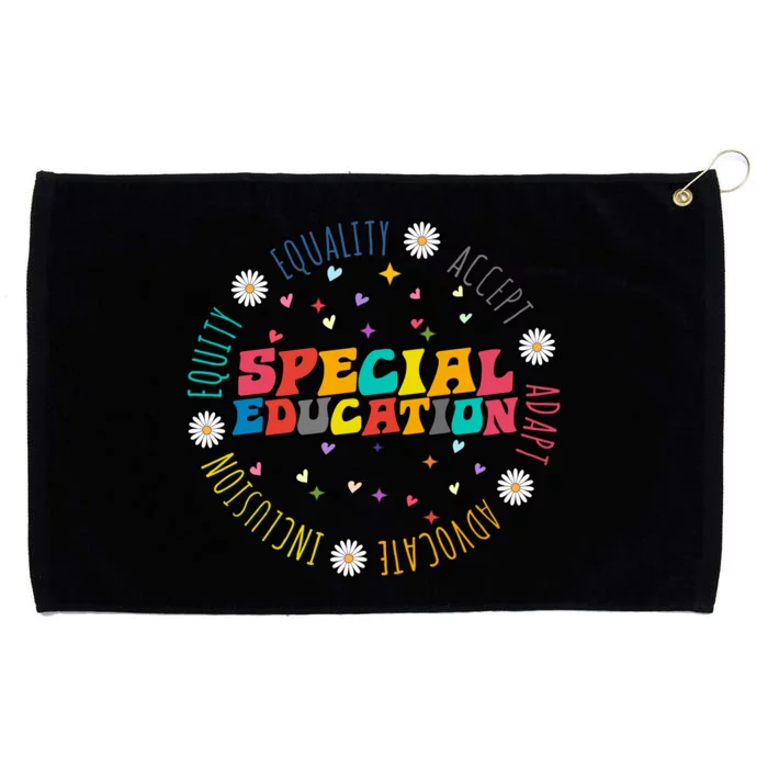 Special Education Equality Cute Grommeted Golf Towel