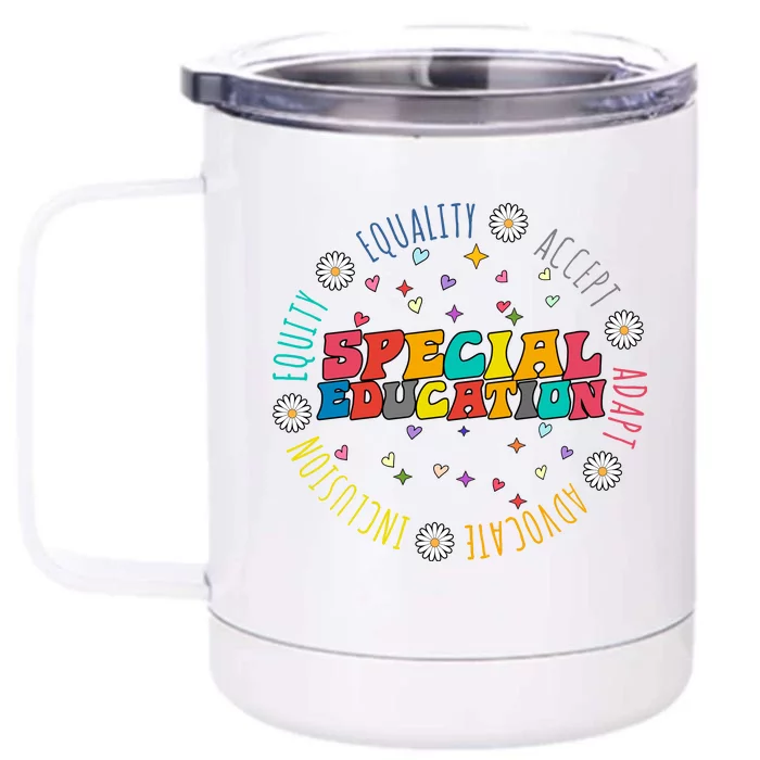 Special Education Equality Cute Front & Back 12oz Stainless Steel Tumbler Cup