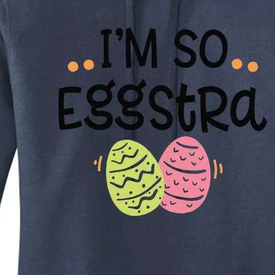 So Eggstra Easter Egg Hunt For Spring Family Events Women's Pullover Hoodie