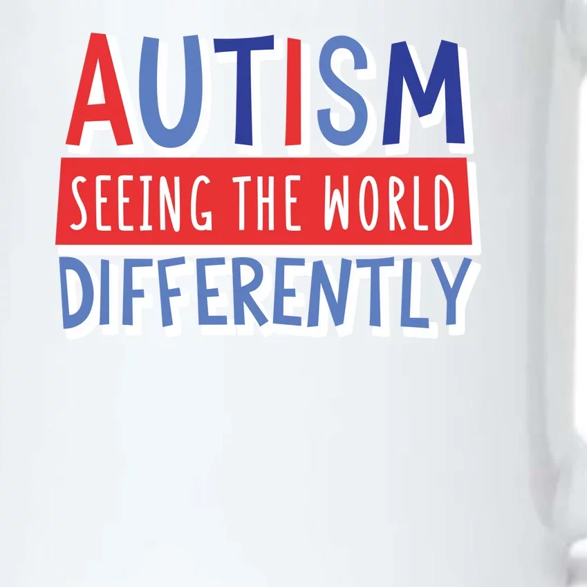 Seeing The World Differently Autism Awareness Black Color Changing Mug