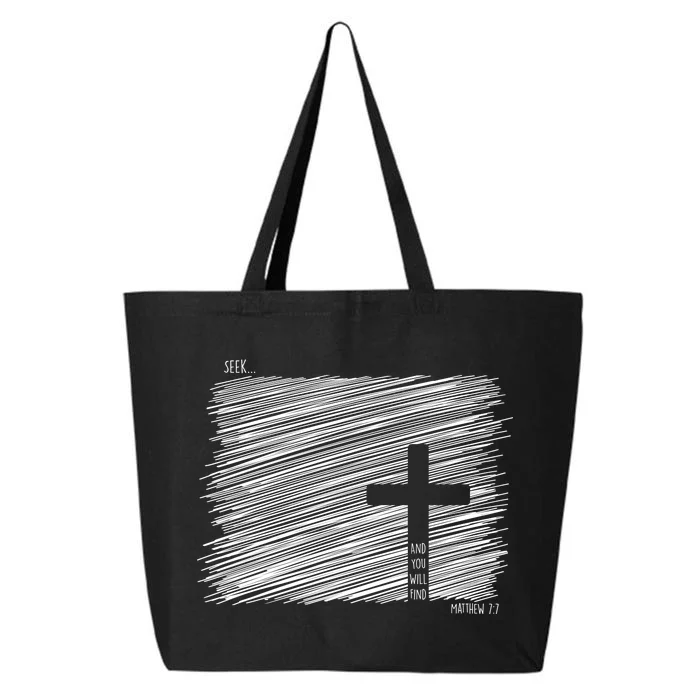 Seek And You Will Find Matthew 7:7 25L Jumbo Tote