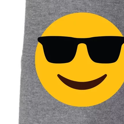 Smiling Emoticon Face With Sunglasses Doggie 3-End Fleece Hoodie