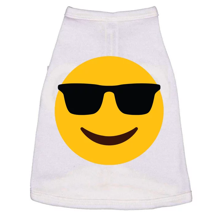 Smiling Emoticon Face With Sunglasses Doggie Tank