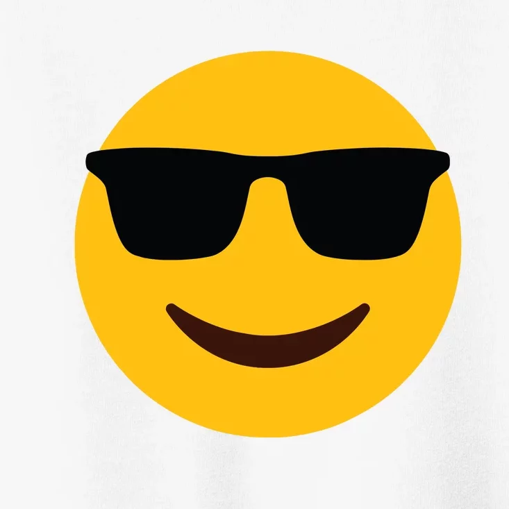 Smiling Emoticon Face With Sunglasses Toddler T-Shirt