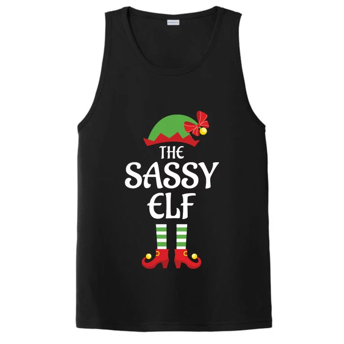 Sassy Elf Family Matching Group Christmas Performance Tank