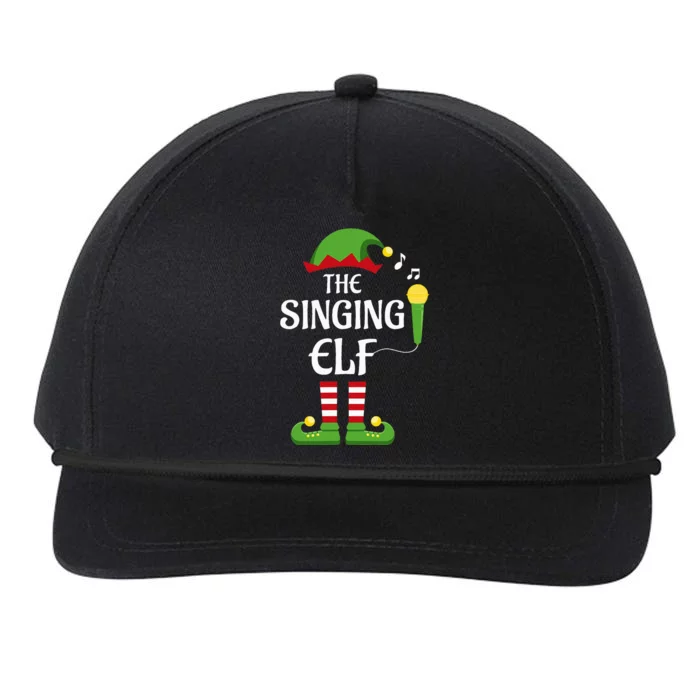 Singing Elf Family Matching Group Christmas Singer Snapback Five-Panel Rope Hat