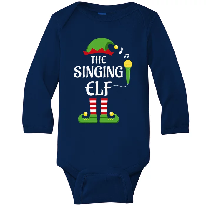 Singing Elf Family Matching Group Christmas Singer Baby Long Sleeve Bodysuit