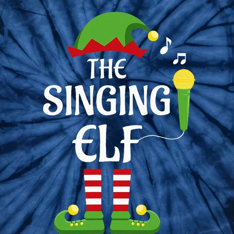 Singing Elf Family Matching Group Christmas Singer Tie-Dye T-Shirt