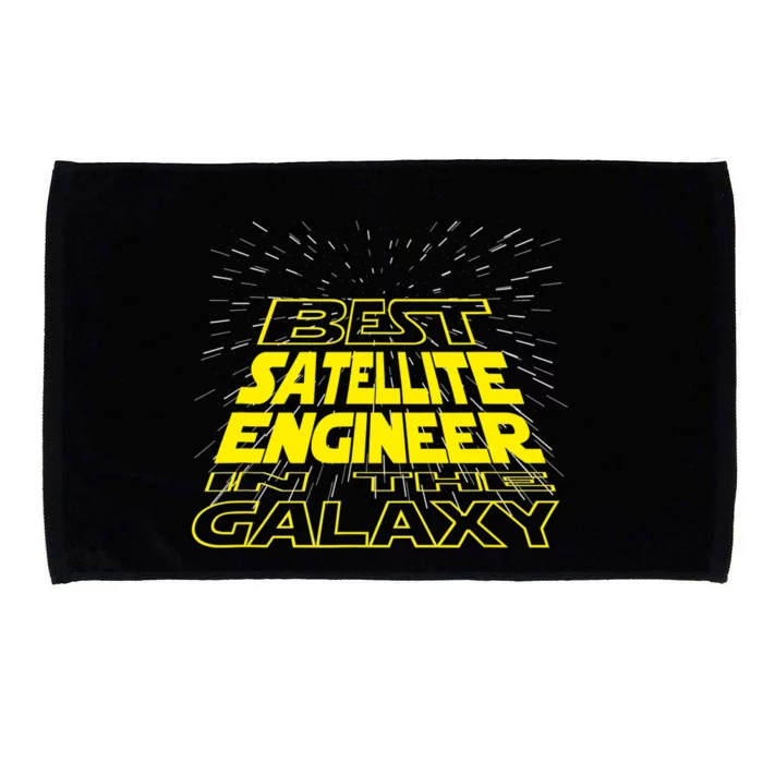 Satellite Engineer Funny Cool Galaxy Job Microfiber Hand Towel