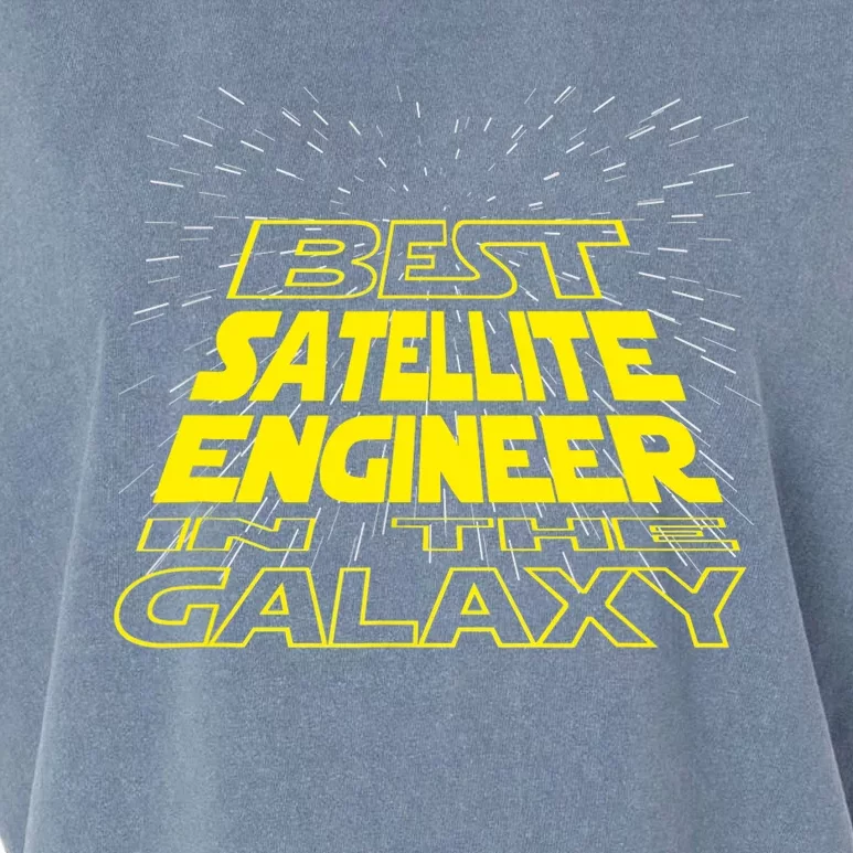 Satellite Engineer Funny Cool Galaxy Job Garment-Dyed Women's Muscle Tee