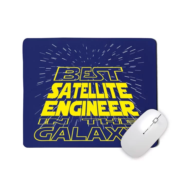 Satellite Engineer Funny Cool Galaxy Job Mousepad