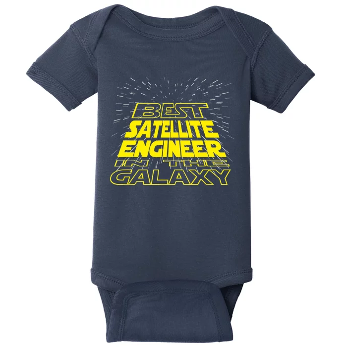 Satellite Engineer Funny Cool Galaxy Job Baby Bodysuit