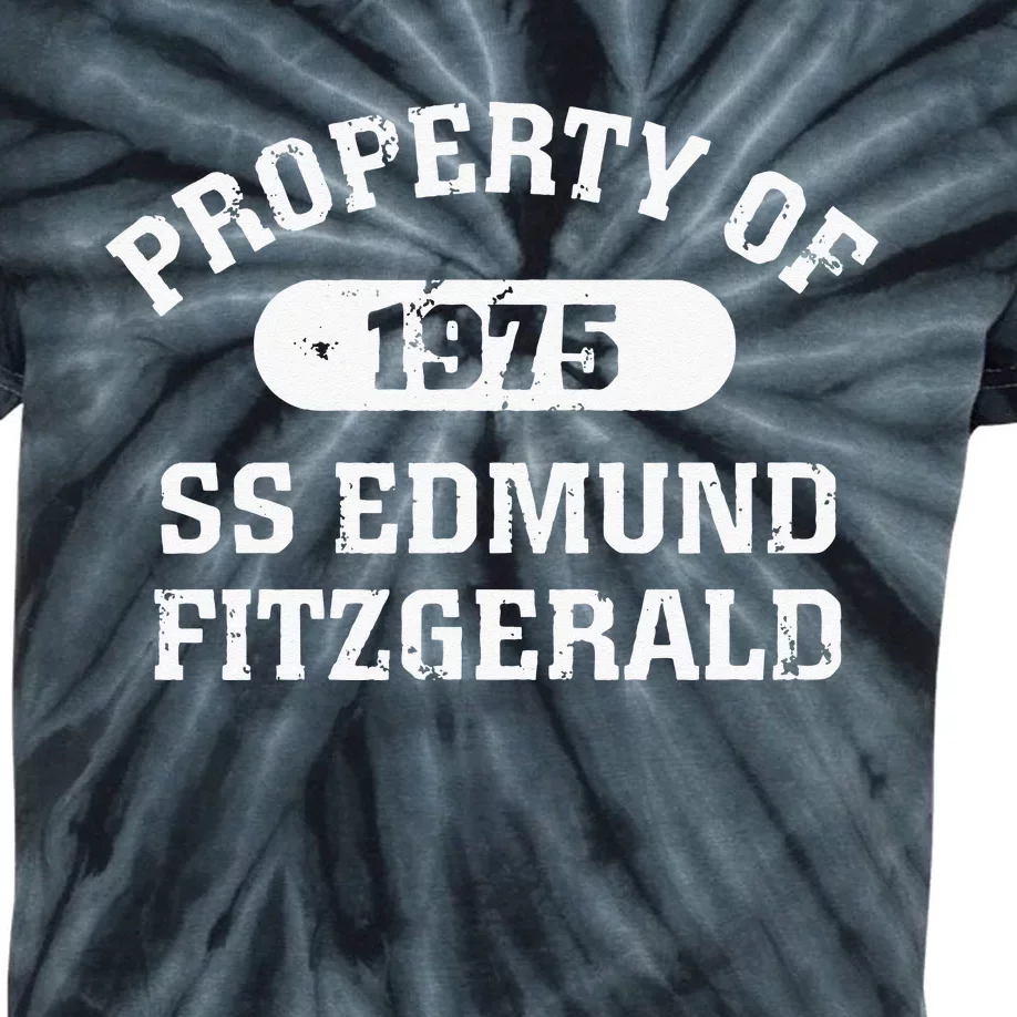 SS Edmund Fitzgerald Lake Superior Kids Tie-Dye T-Shirt