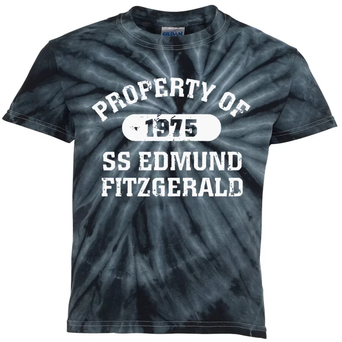 SS Edmund Fitzgerald Lake Superior Kids Tie-Dye T-Shirt