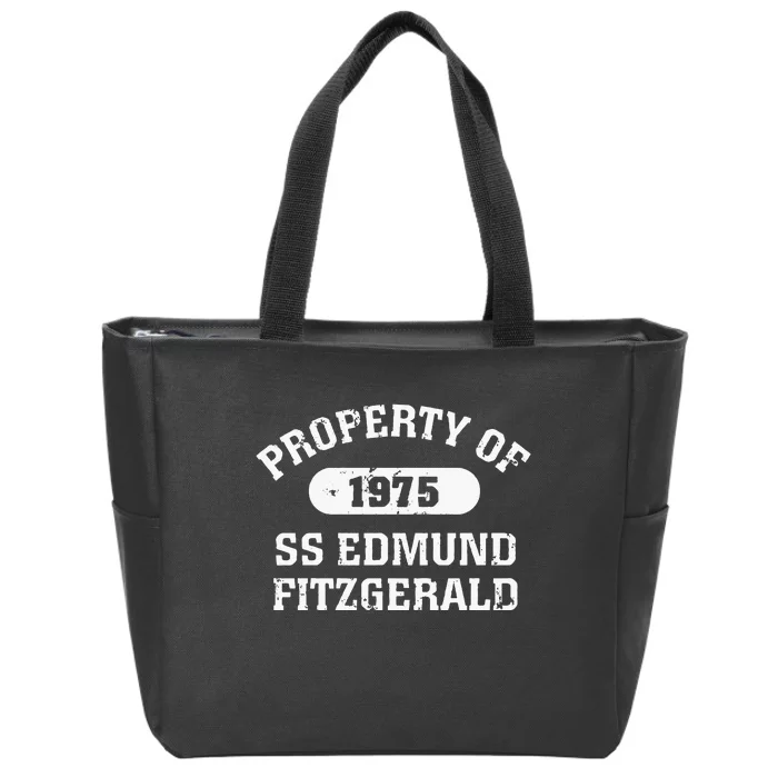 SS Edmund Fitzgerald Lake Superior Zip Tote Bag