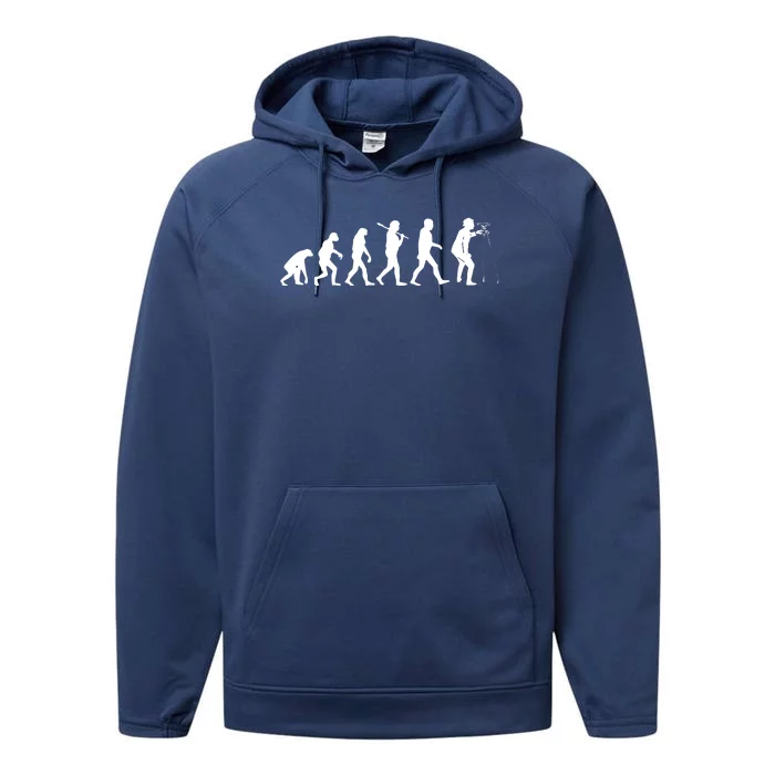 Surveyor Evolution For Land Surveyors And Engineers Performance Fleece Hoodie