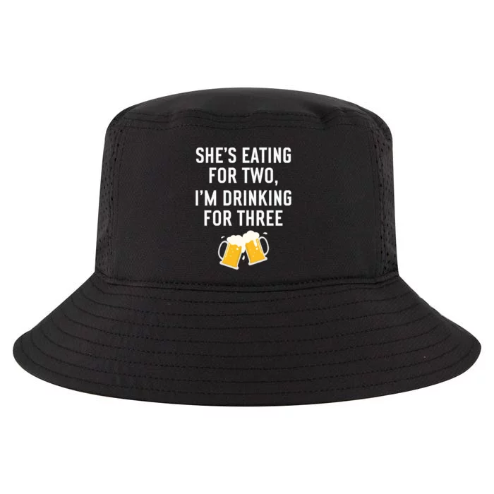 She’s Eating For Two, I’m Drinking For Three New Father Cool Comfort Performance Bucket Hat